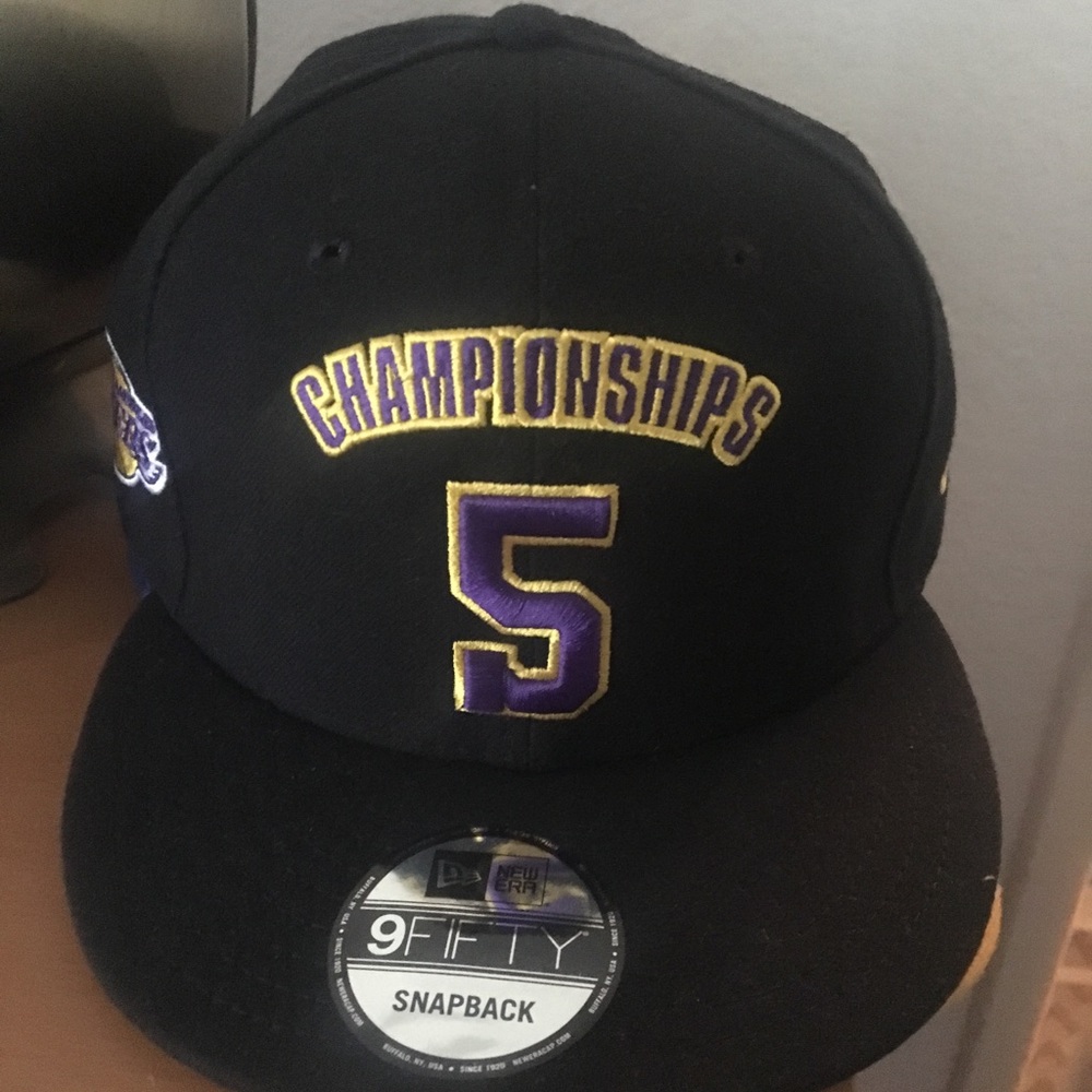 New Era Lakers Kobe 5 championships hat